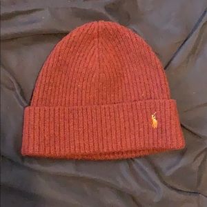 Polo Burgundy Beanie